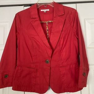 Beautiful red Cabi spring jacket. VGUC